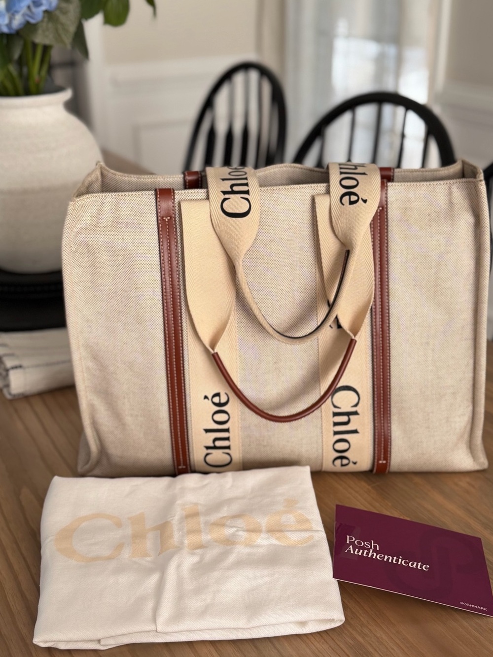 Chloe Woody Tote Bag